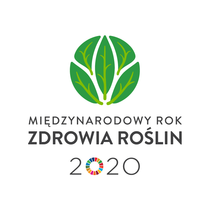 Logo&#x20;Międzynarodowego&#x20;Roku&#x20;Zdrowia&#x20;Roślin&#x20;2020&#x2c;&#x20;przedstawiające&#x20;liście&#x20;zwinięte&#x20;w&#x20;kształcie&#x20;kuli