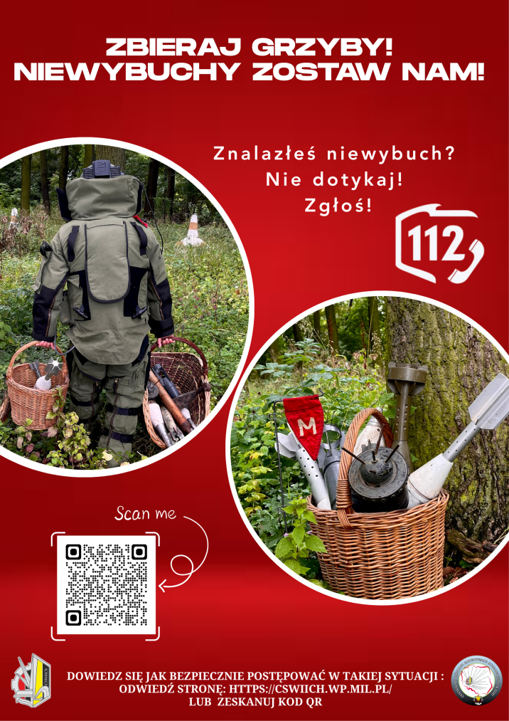 Plakat "Niewybuchy zostaw nam"